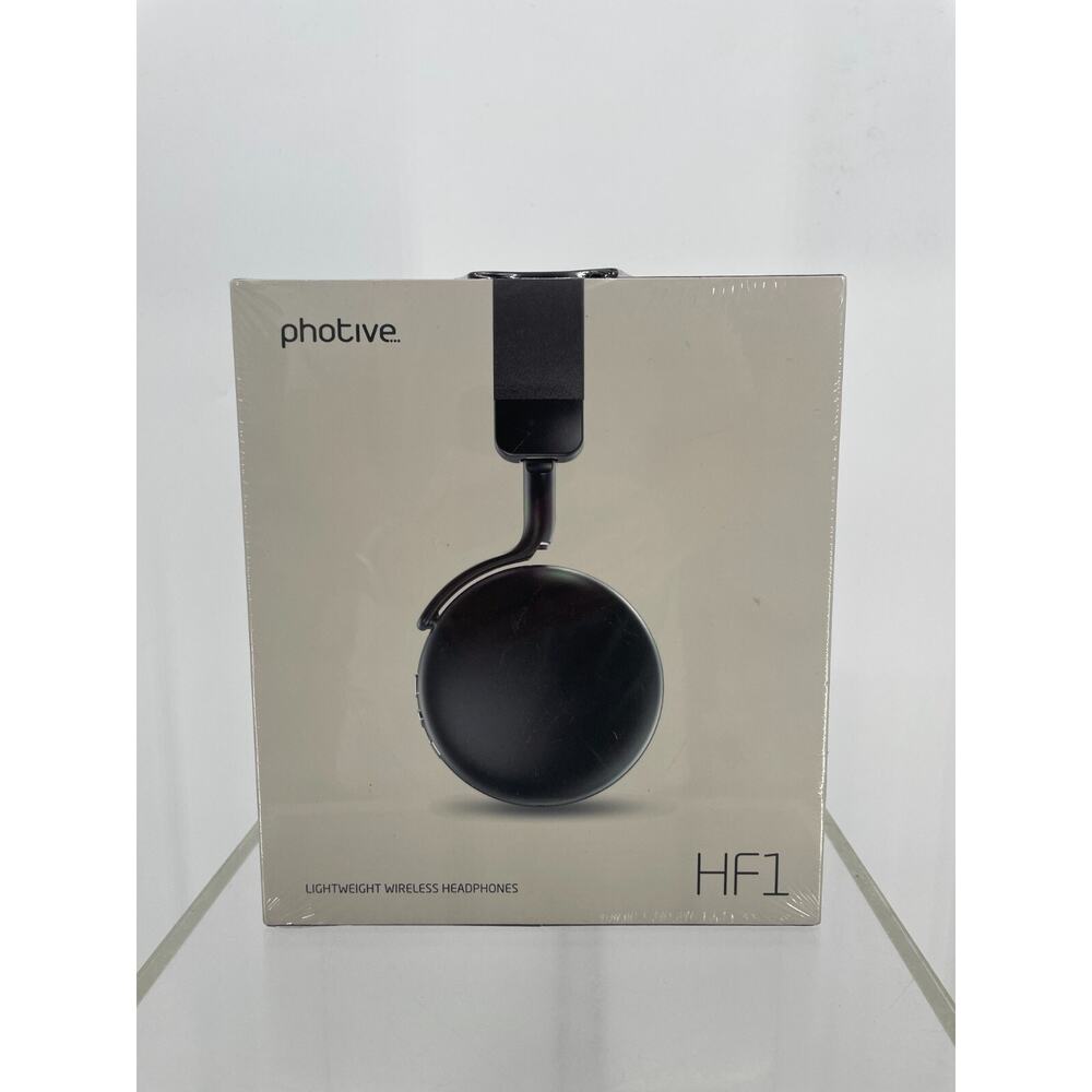Photive HF1 Wireless Headphone Black Lightweight 12 Hours Battery Life